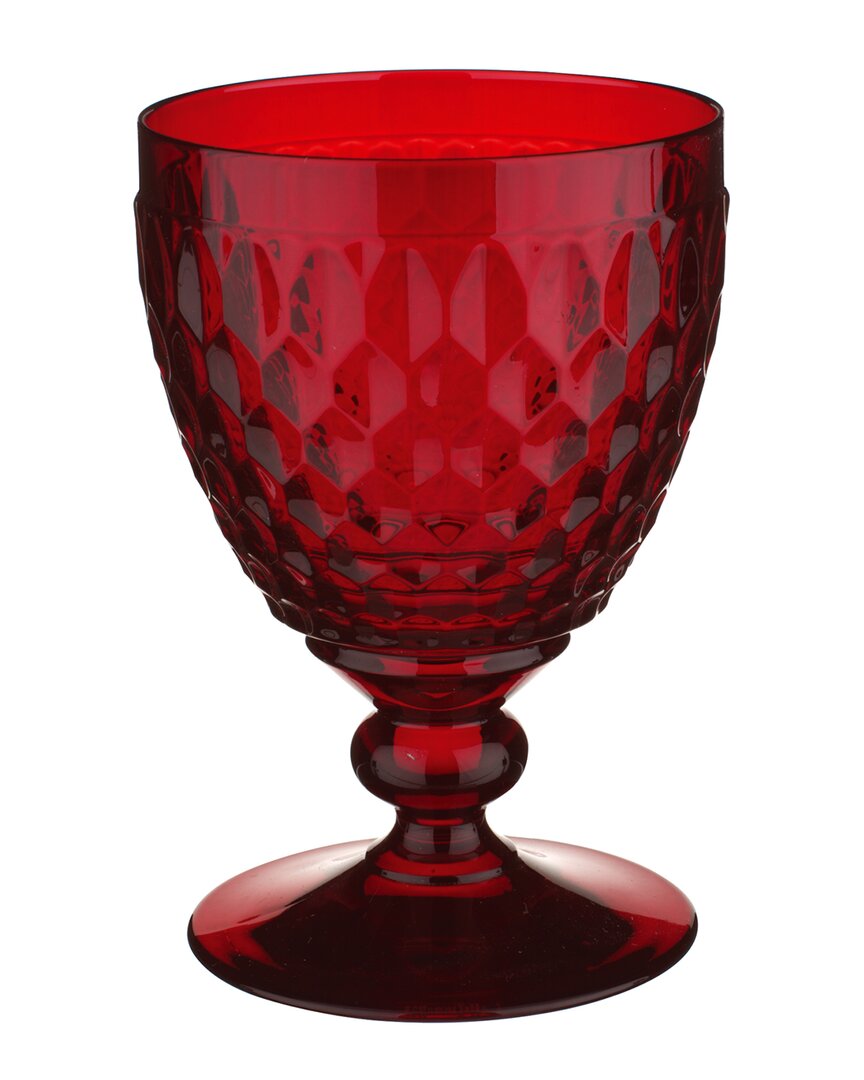 Villeroy & Boch Ston Coloured Red Wine Goblet 132mm In Red