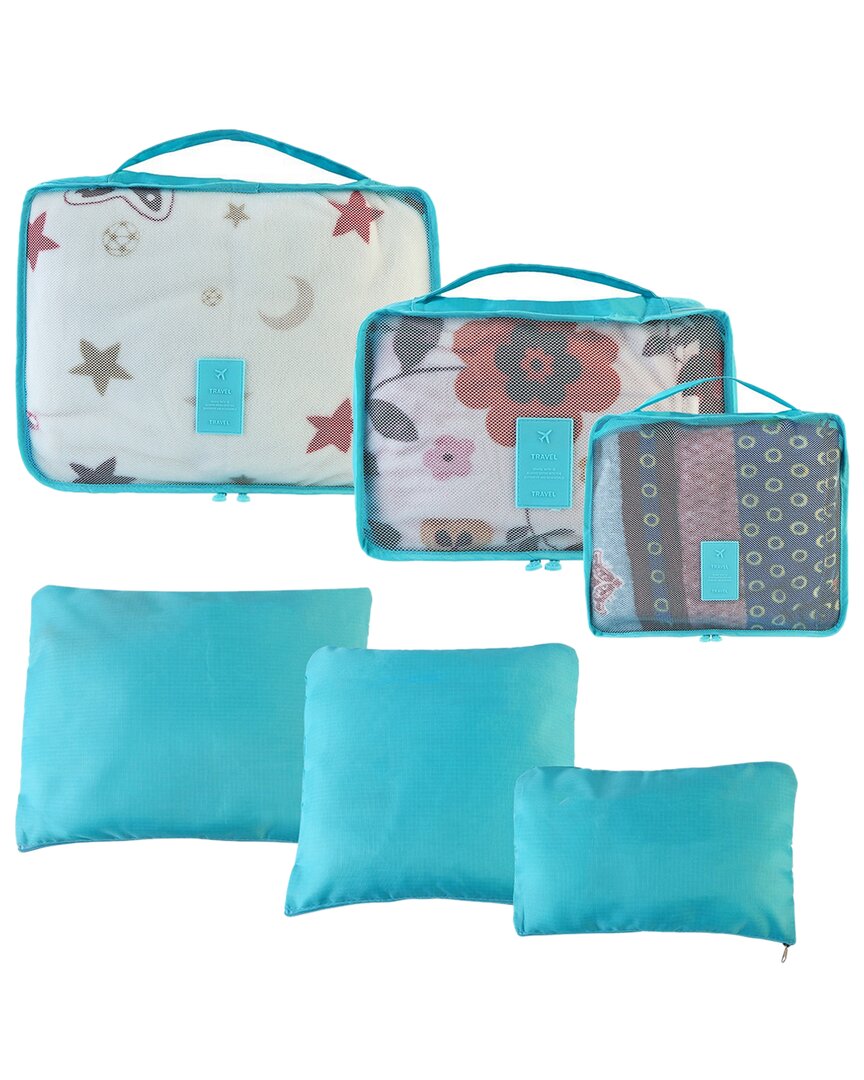 Fresh Fab Finds 9pc Blue Clothes Storage Bags