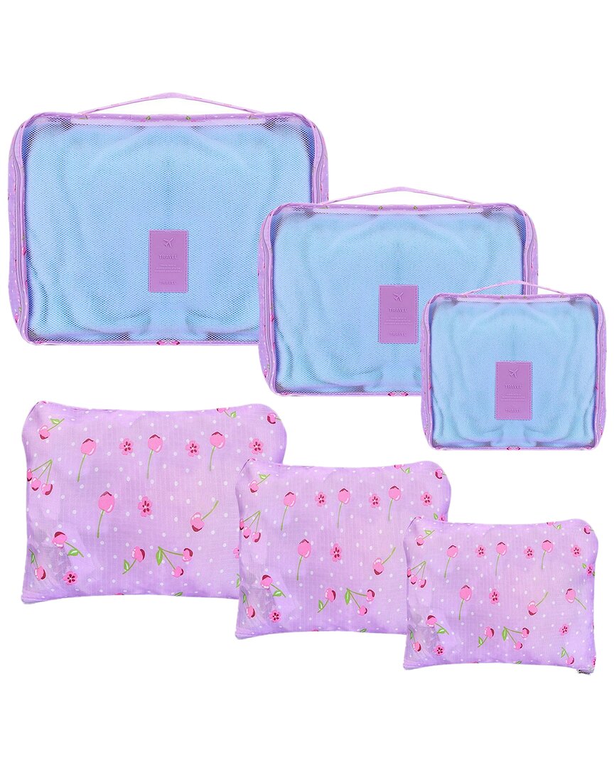 Fresh Fab Finds 9pc Purple Clothes Storage Bags In Pink