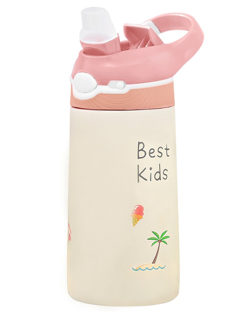 Fresh Fab Finds Insulated Pink Kids Stainless Steel Water Bottle