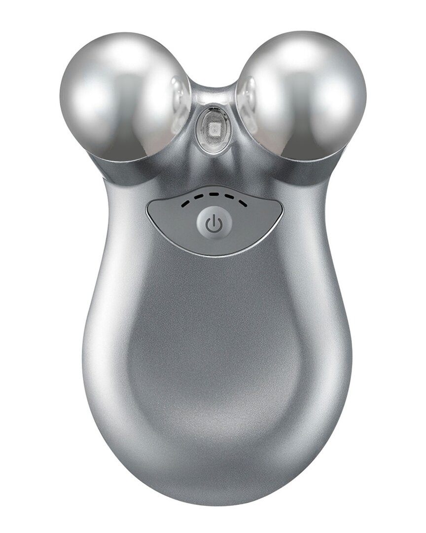 Fresh Fab Finds Rechargeable Grey Face Massager In Metallic