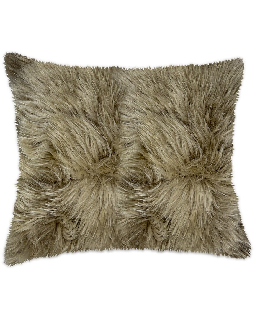 Natural Group Natural New Zealand Sheepskin 18x18in Pillow