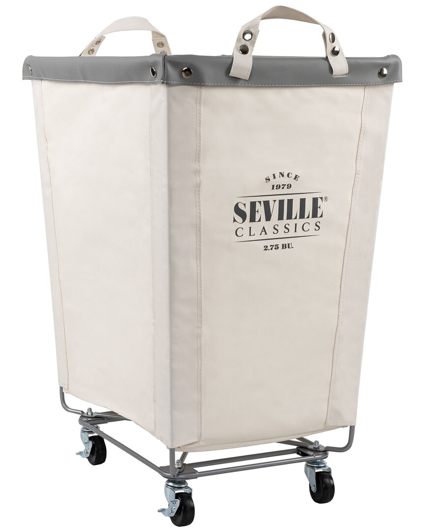 Seville Classics Rolling Laundry Hamper