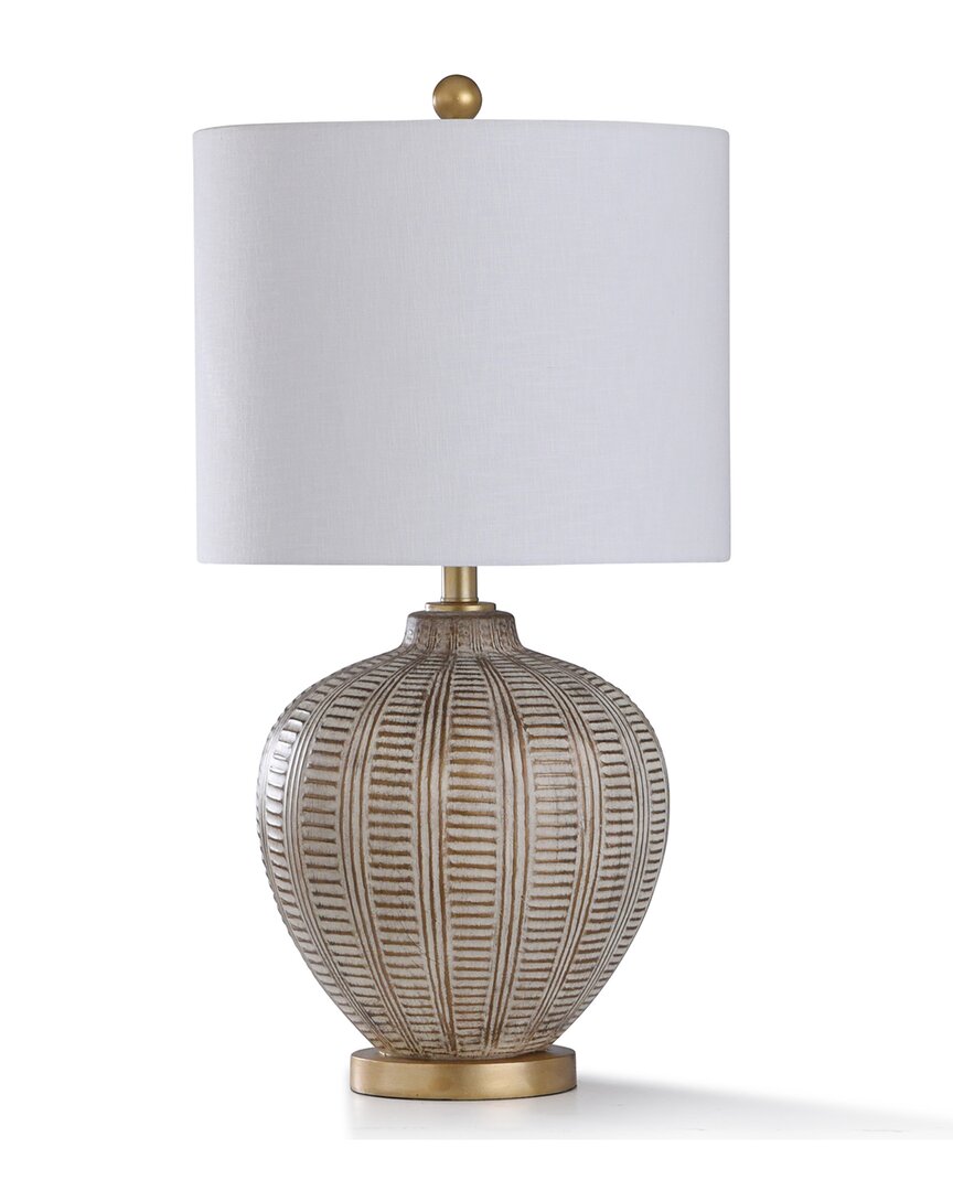 Stylecraft Baffo Table Lamp In White