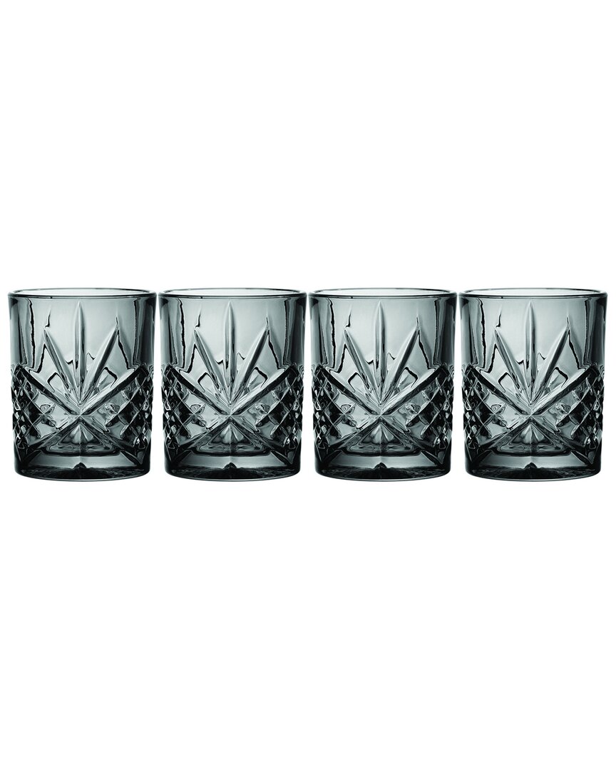 Godinger Dublin Midnight Set Of 4 Dofs In Midnight