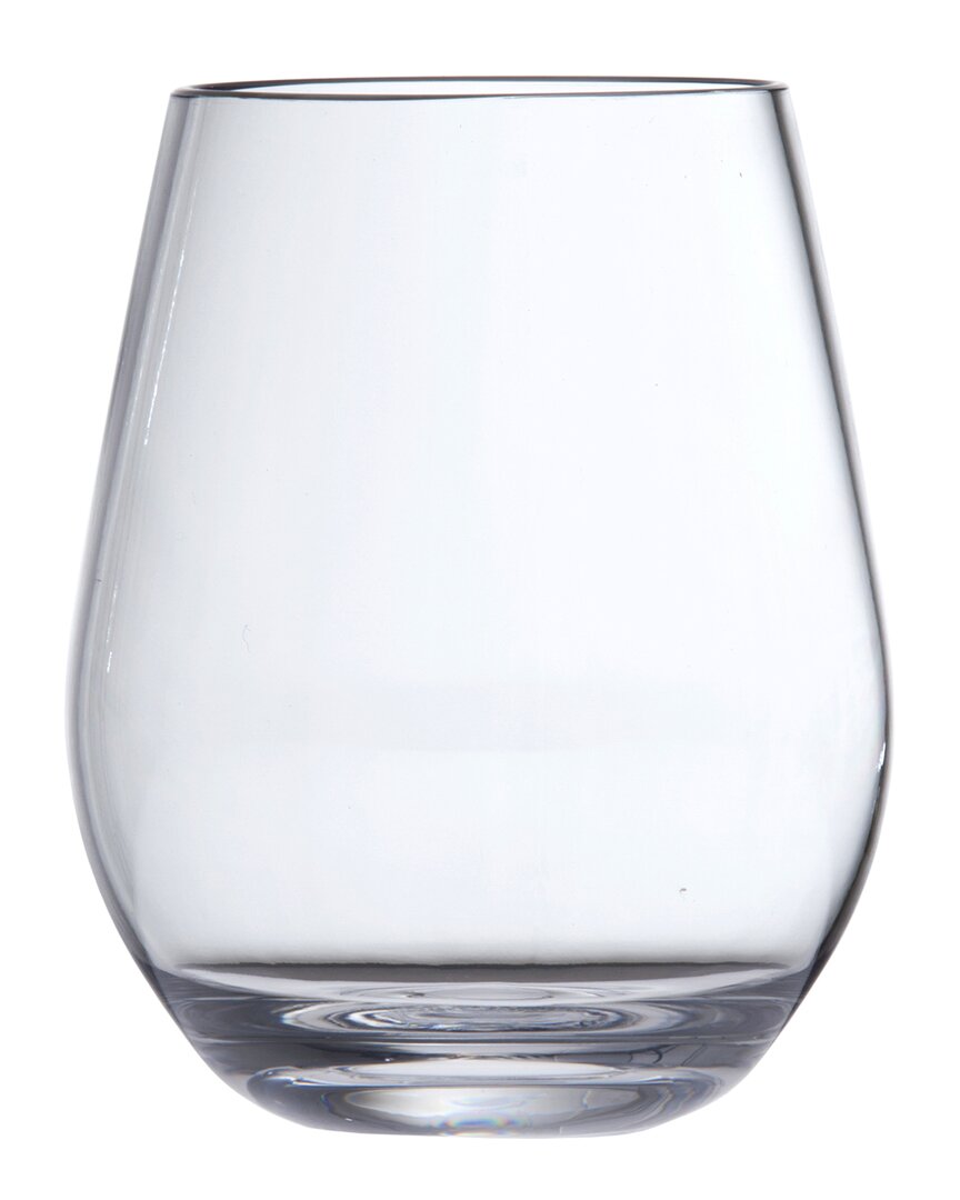 Fortessa Outside Stemless Set Of 6 Red Wine Glasses