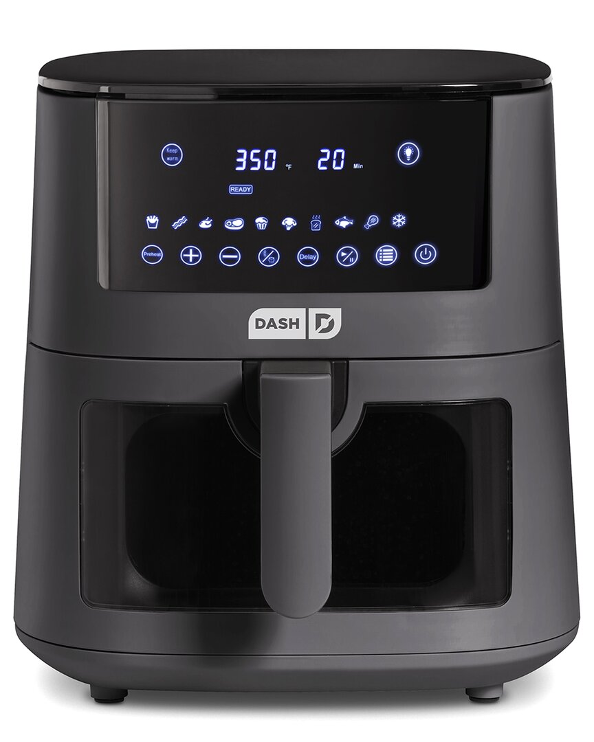 Dash 7qt Clear View Digital Air Fryer In Grey