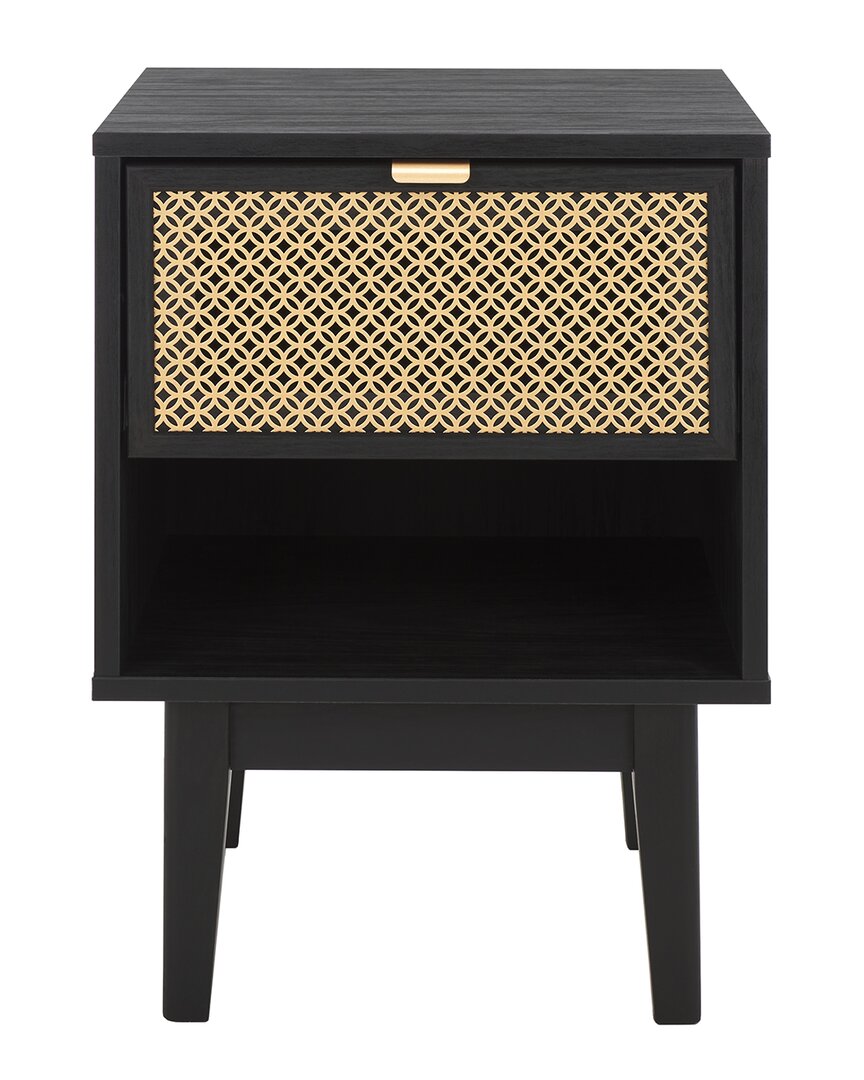Safavieh Ceu 1-drawer Night Stand In Black