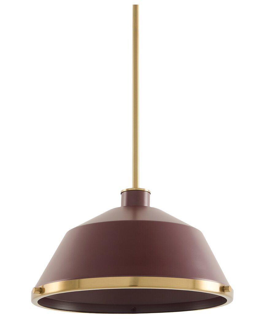 Surya Valente Pendant In Brown