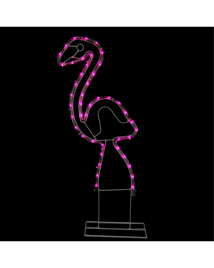 Northlight 24in Pink Flamingo Led Rope Light Silhouette In Pink