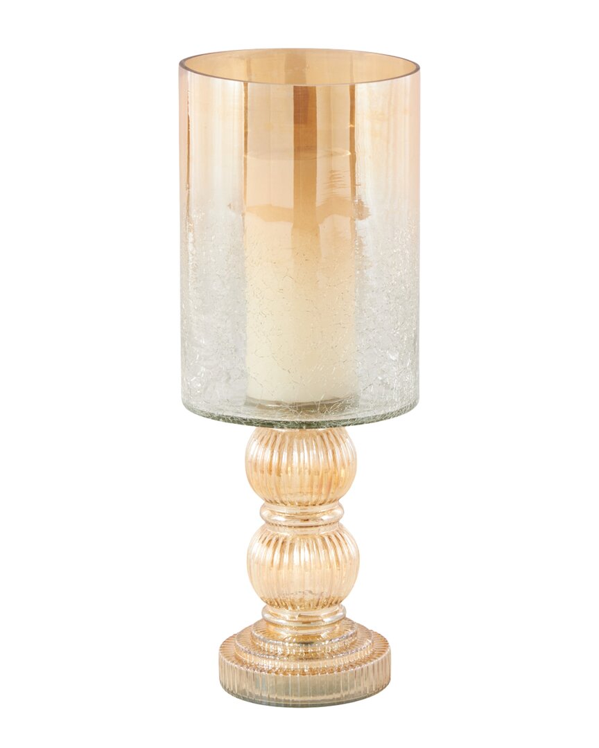 Peyton Lane Handmade Traditional Glass Hurricane Lamp In Neutral