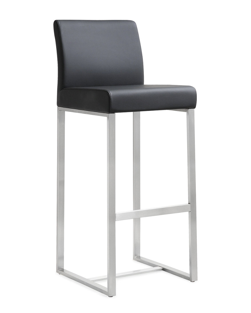 Tov Set Of 2 Denmark Grey Steel Barstools