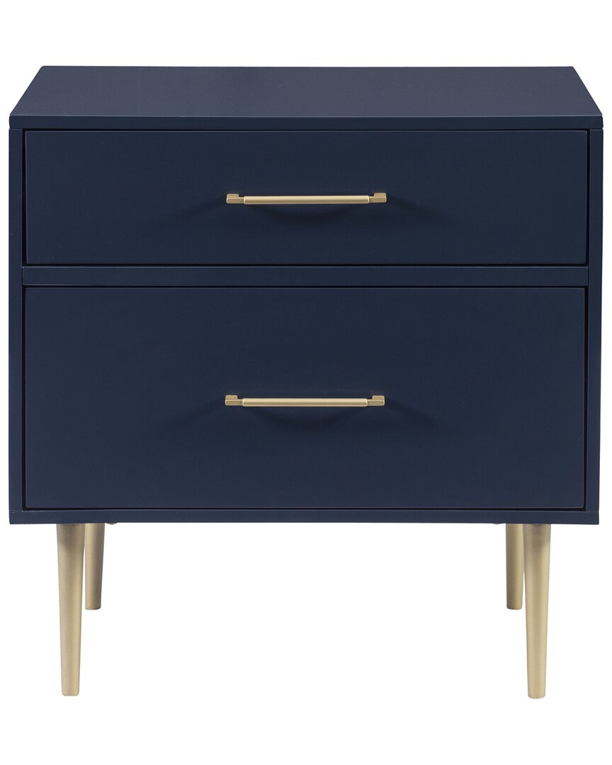 LINON LINON GWYNETH GLAM 2-DRAWER NIGHT STAND