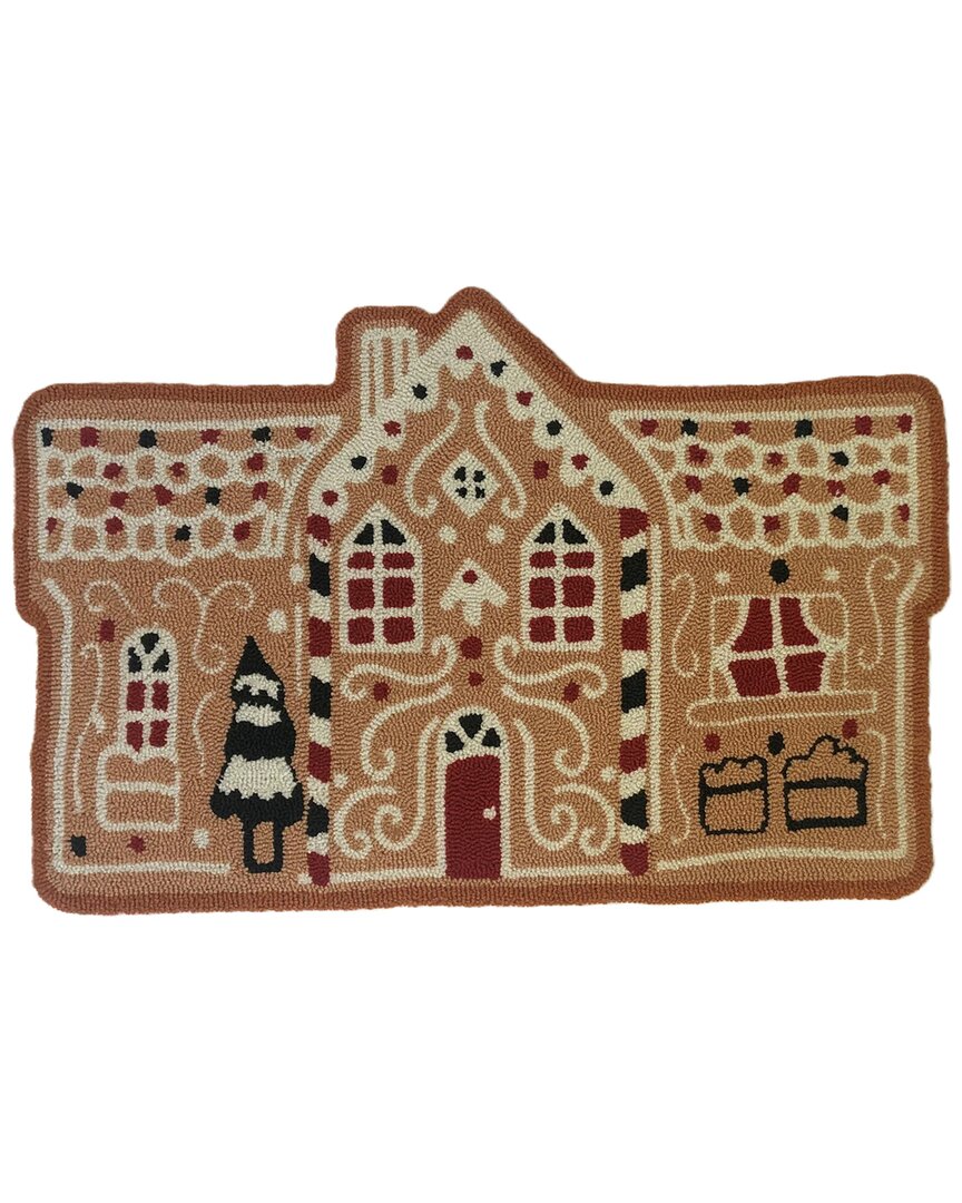 The Rug Market Gingerbread House 24x36in Doormat In Multicolor