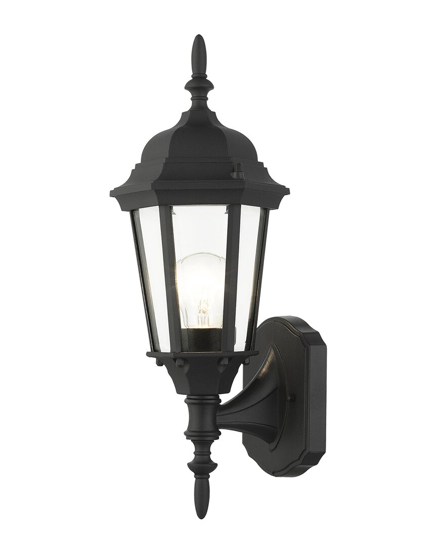 Livex Lighting 1-light Textured Black Outdoor Wall Lantern