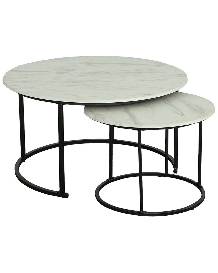 Shop Progressive Furniture Set Of 2 Nesting Round Cocktail Tables