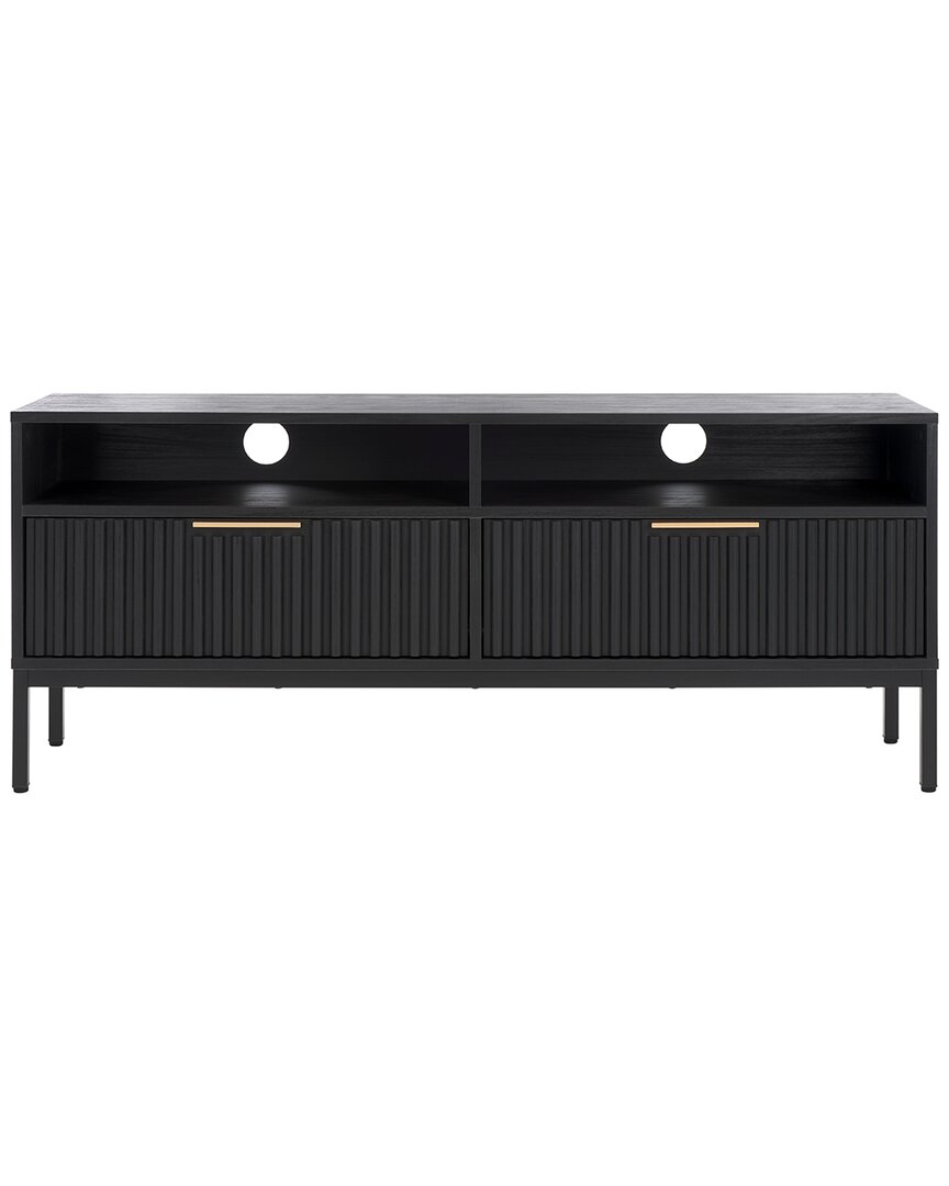 Safavieh Lylia 2-drawer & 2-shelf Media Stand In Black