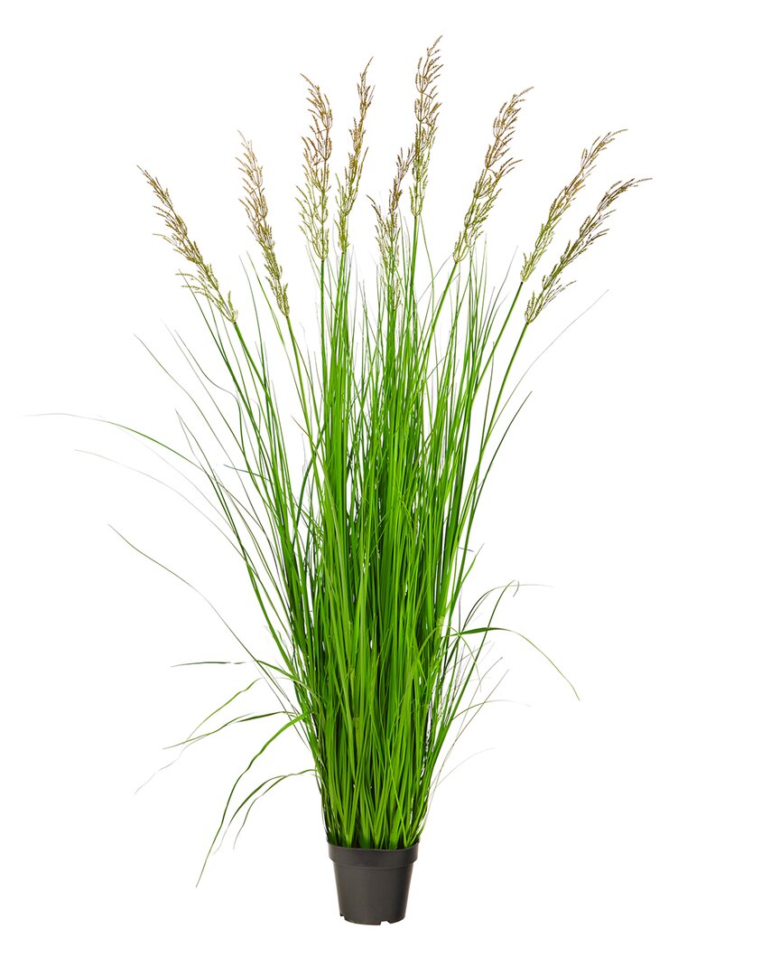 Nearly Natural 5.5ft Plume Grass Artificial Plant In Green