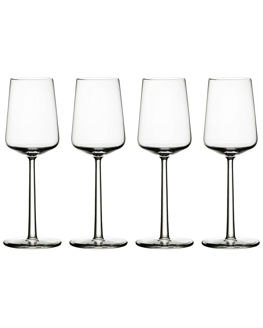 Iittala Set Of 4 Essence White Wine Glasses