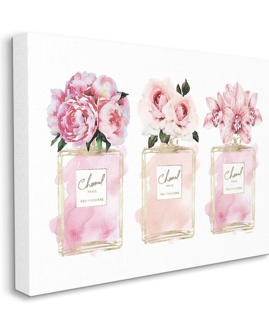 Shop Stupell Pink Flowers And Perfumes Glam Fashion Watercolor Wall Art