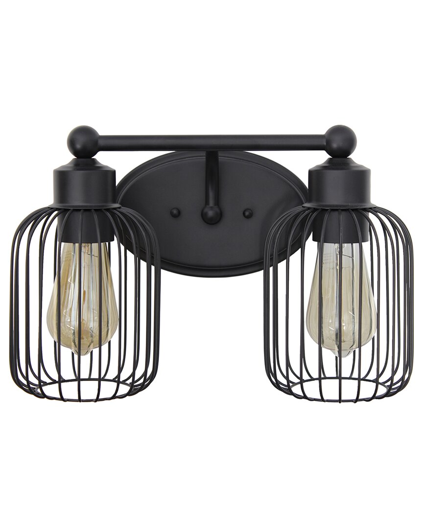 Lalia Home 14in Ironhouse 2-light Industrial Wall Mounted Fixture