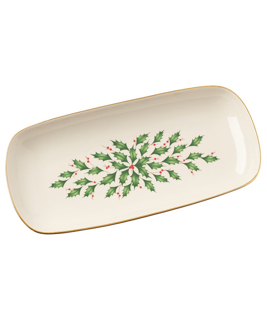Lenox Hosting The Holidays Bread Tray In Multicolor