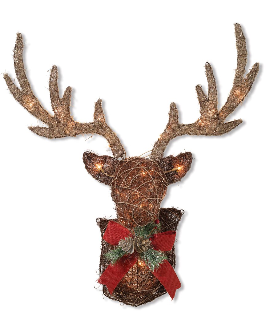 Gerson International 32in Long Electric Vine Stag Head Wall Decor In Multicolor