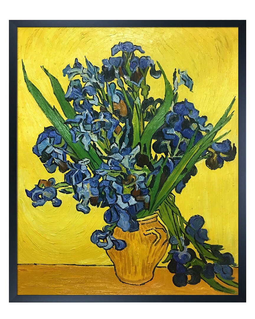 La Pastiche Irises In A Vase Wall Art In No Color