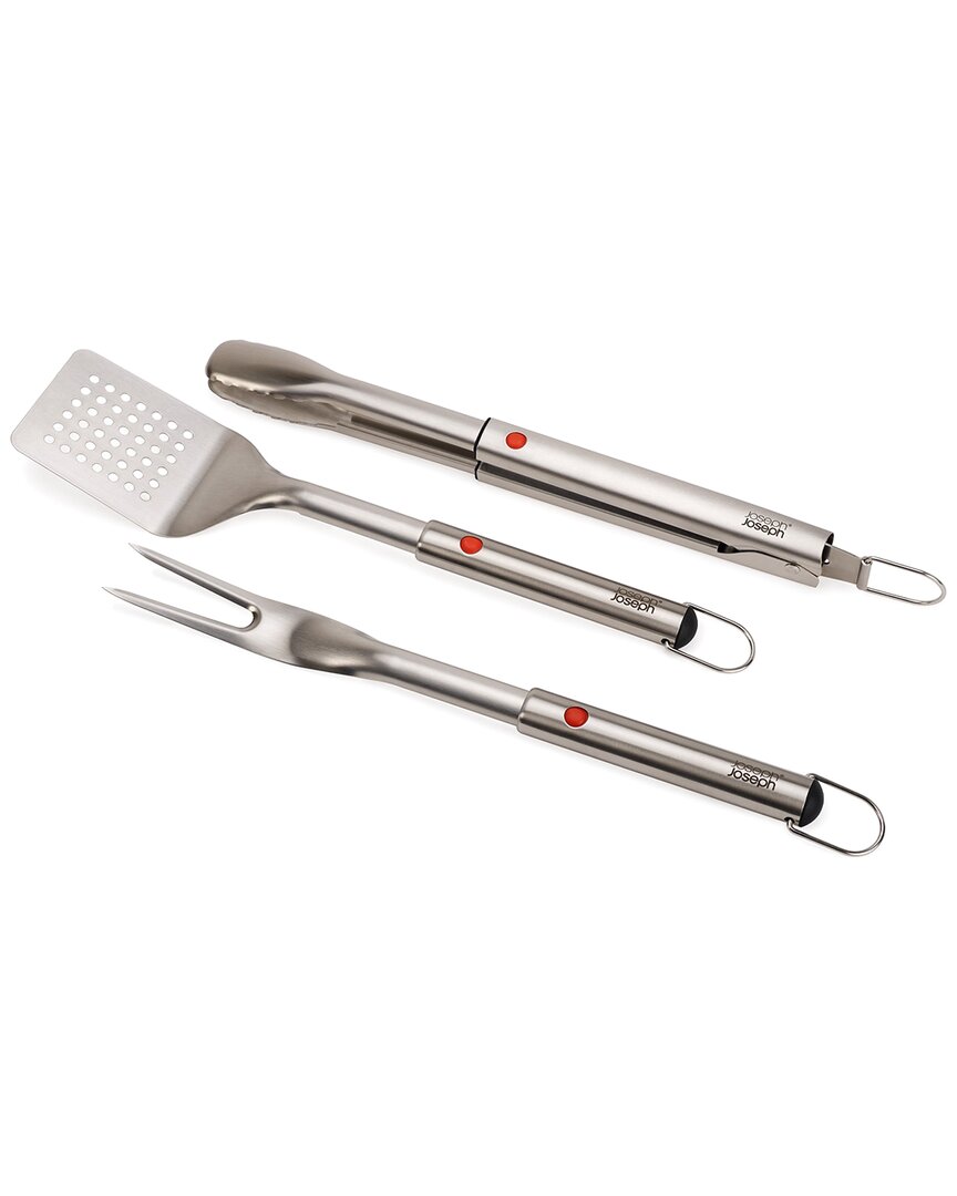 Joseph Joseph Grillout 3-piece Bbq Turner, Tongs And Fork Set