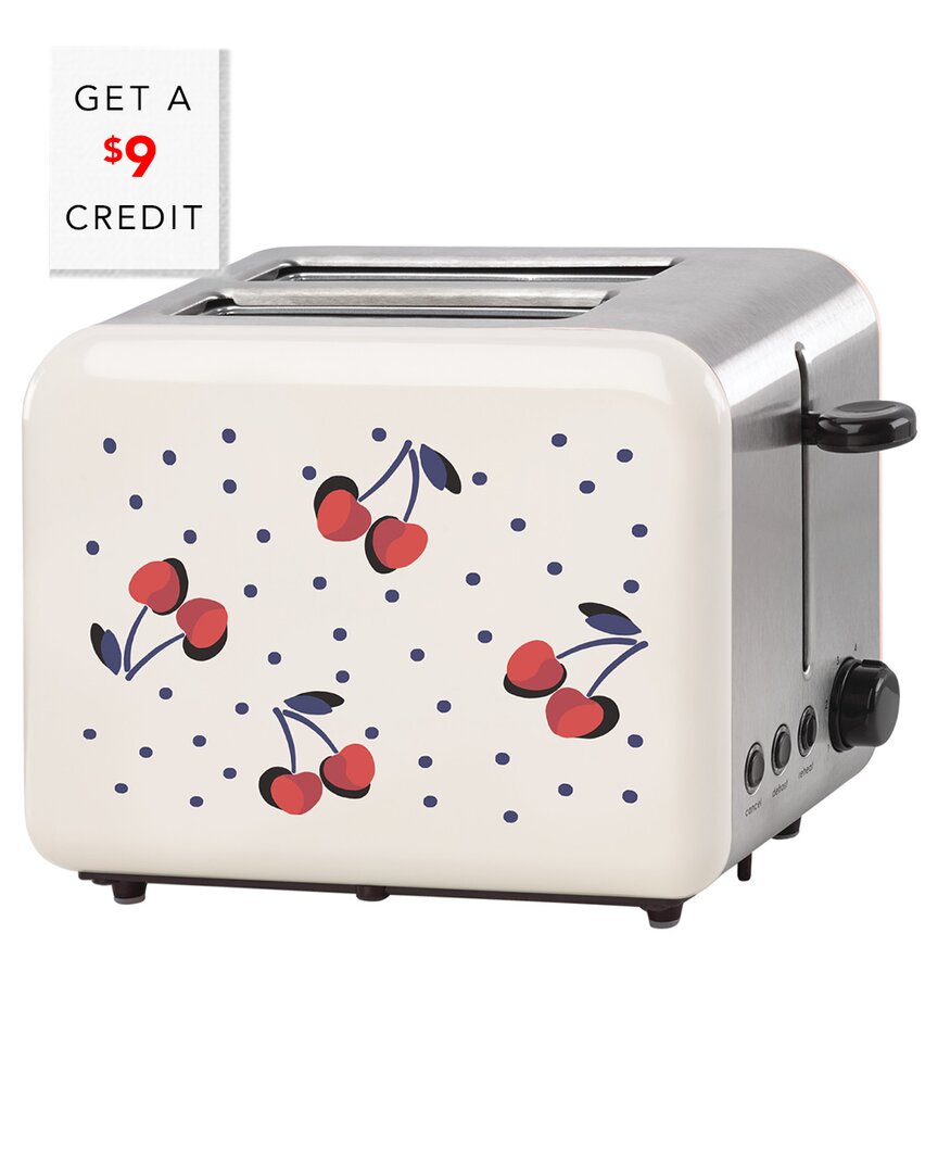 Shop Kate Spade New York Vintage Cherry Dot Toaster With $9 Credit In Multicolor
