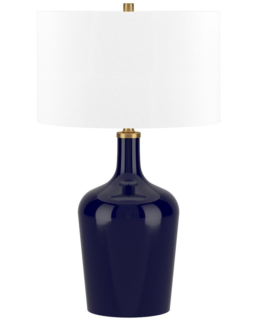Abraham + Ivy Sebago 25in Table Lamp With Fabric Shade