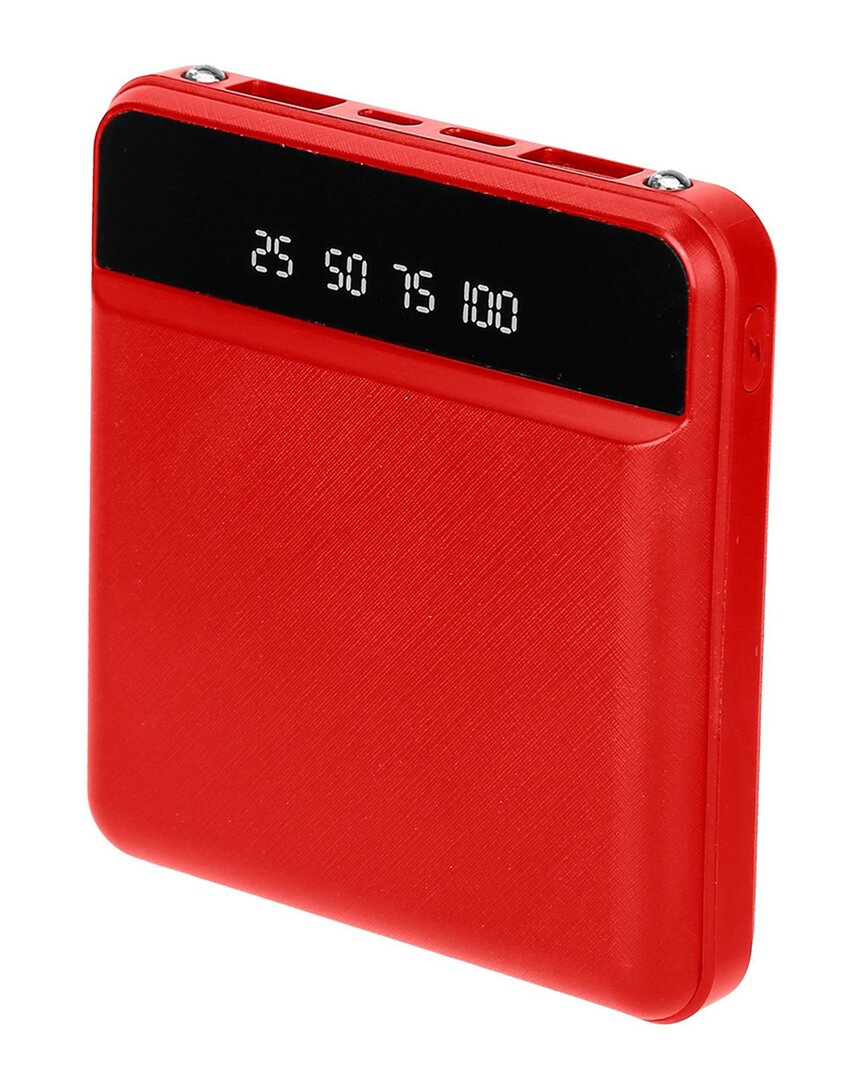 Fresh Fab Finds Mah Red Mini Power Bank With Lcd Display