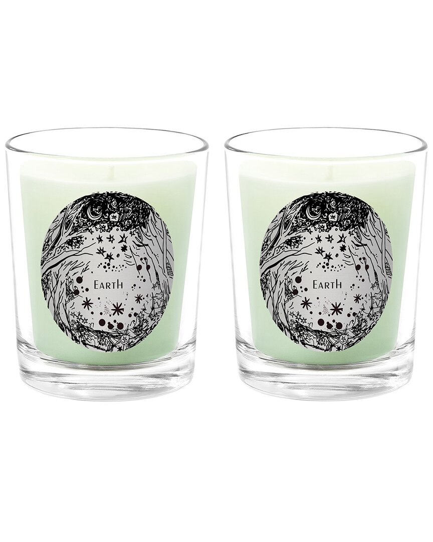 Qualitas Earth Two Scented Beeswax Candle Set In White
