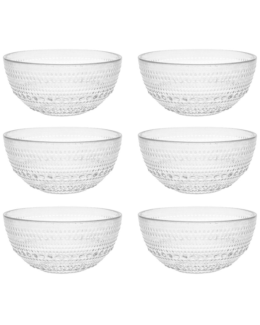 Fortessa Jupiter 6pc Cereal Bowls In Transparent