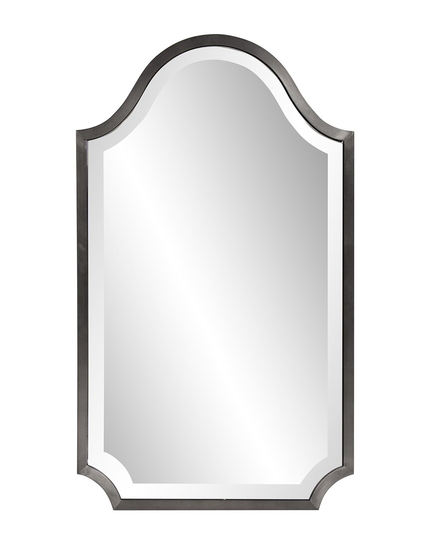 Howard Elliott Bosworth Brushed Titanium Shield Mirror In Silver
