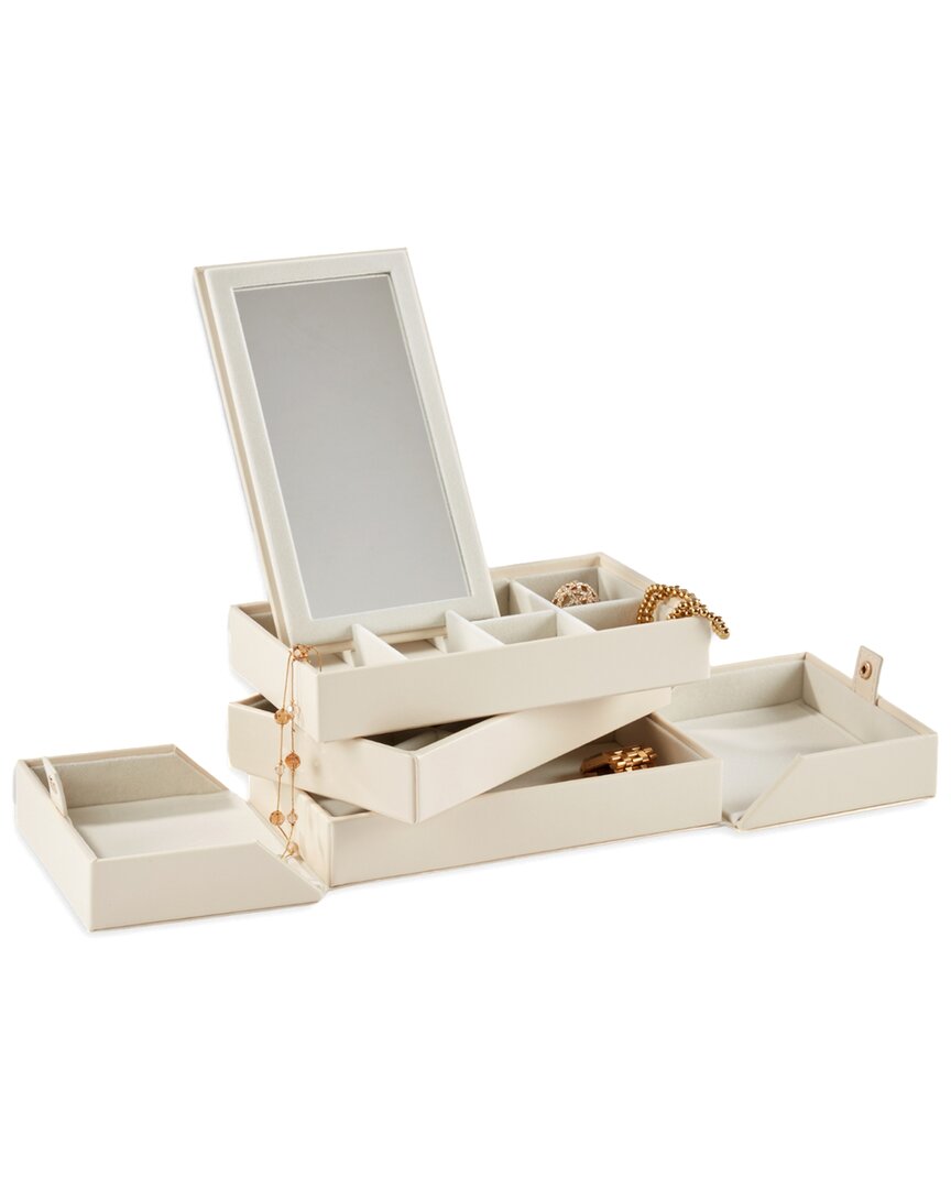 Bey-berk Ellie Jewelry Box In Neutral