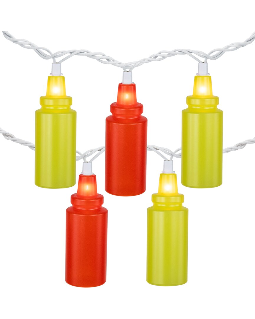 Northlight Ketchup & Mustard Squeeze Bottles Patio Light Set