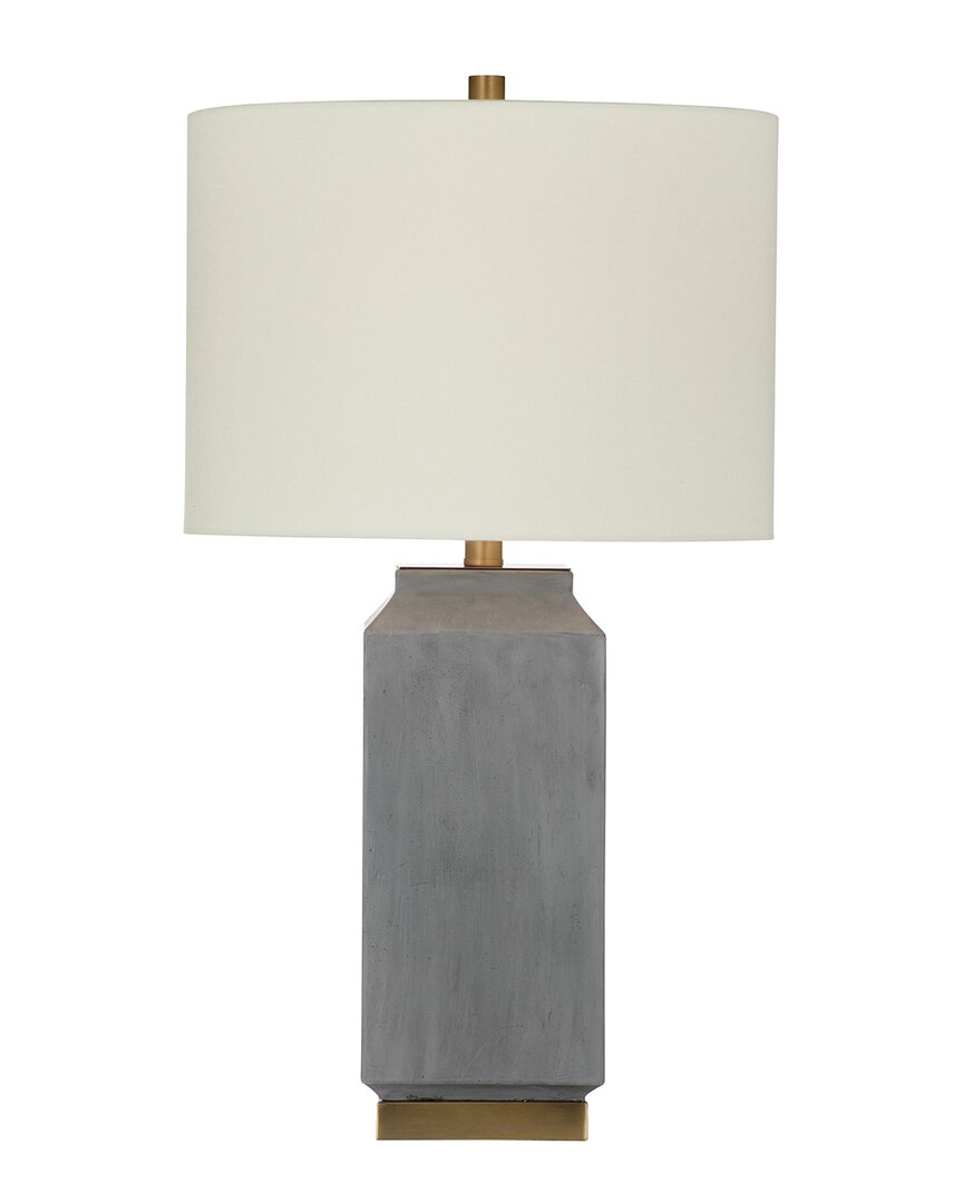 Bassett Mirror Broad Peak Table Lamp In Grey