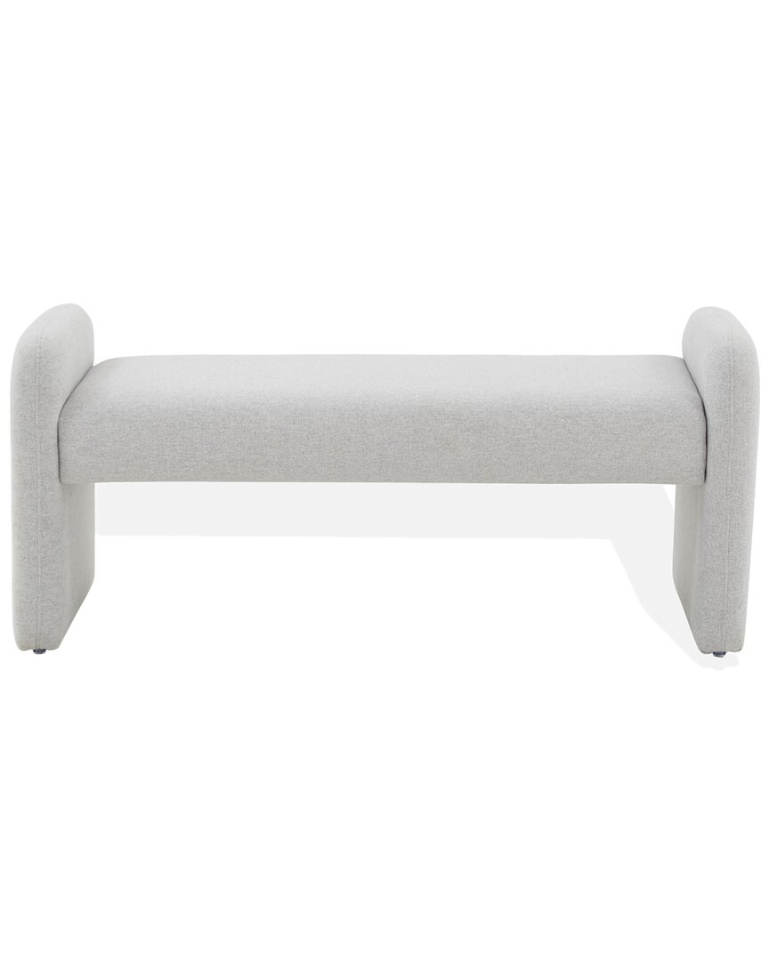 Safavieh Couture Patsy Chiclet Bench In Grey