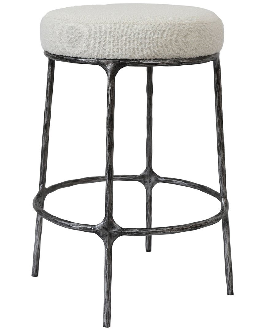 Safavieh Couture Trumen Boucle Counter Stool In White