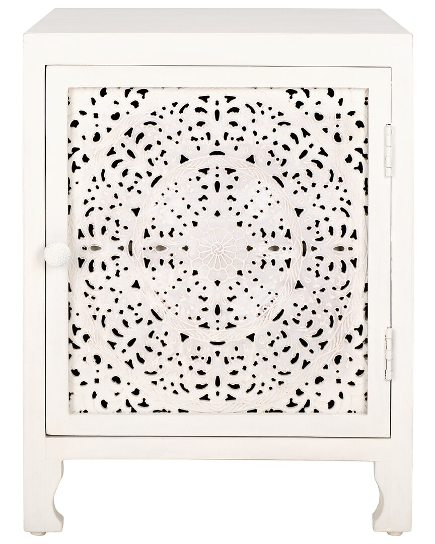 Safavieh Raura 2-shelf 1-door Nightstand In White