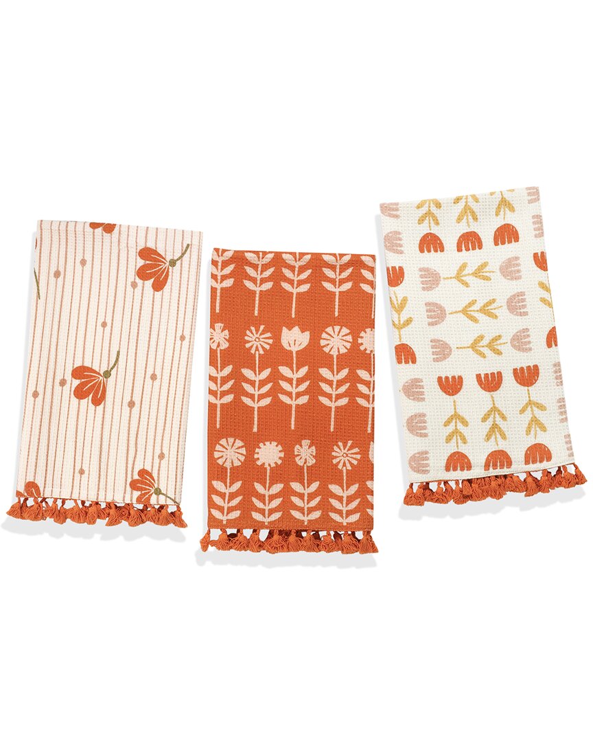 Tiramisu The Valencia Folk Art Kitchen Towel Set