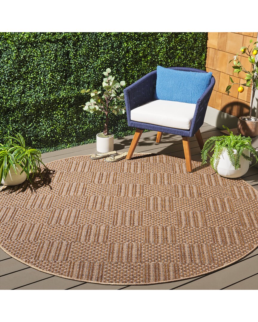 Safavieh Sisal All-weather Sorra Power-loomed Indoor/outdoor Rug In Brown