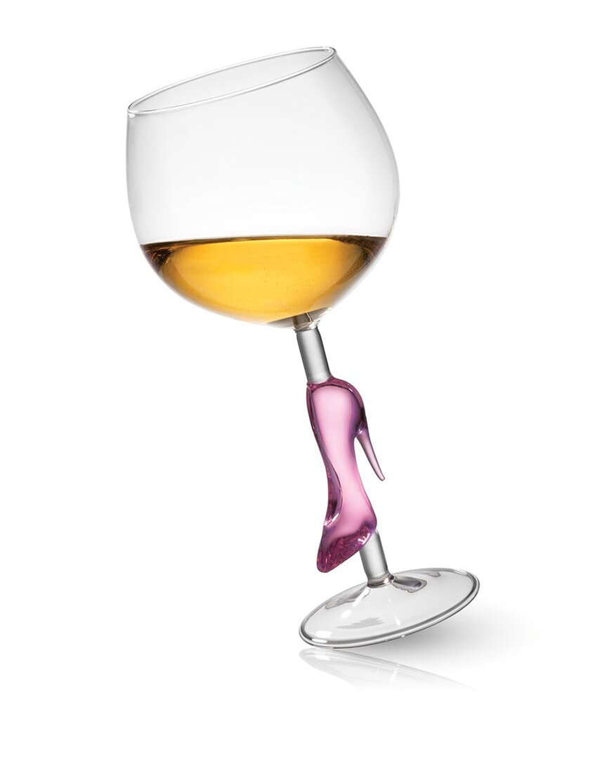 Godinger Runway Pink High Heel Goblet In Pink