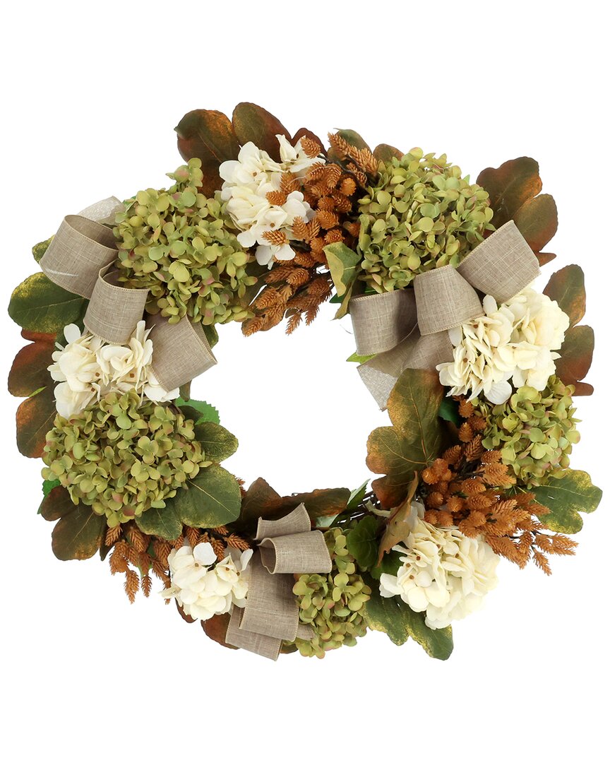 Creative Displays Handmade Fall Wreath With Hydrangeas In Multi
