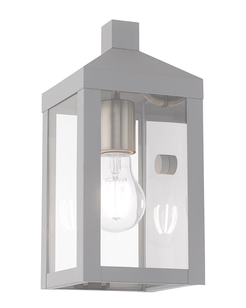 Livex Lighting 1-light Nordic Gray Outdoor Wall Lantern