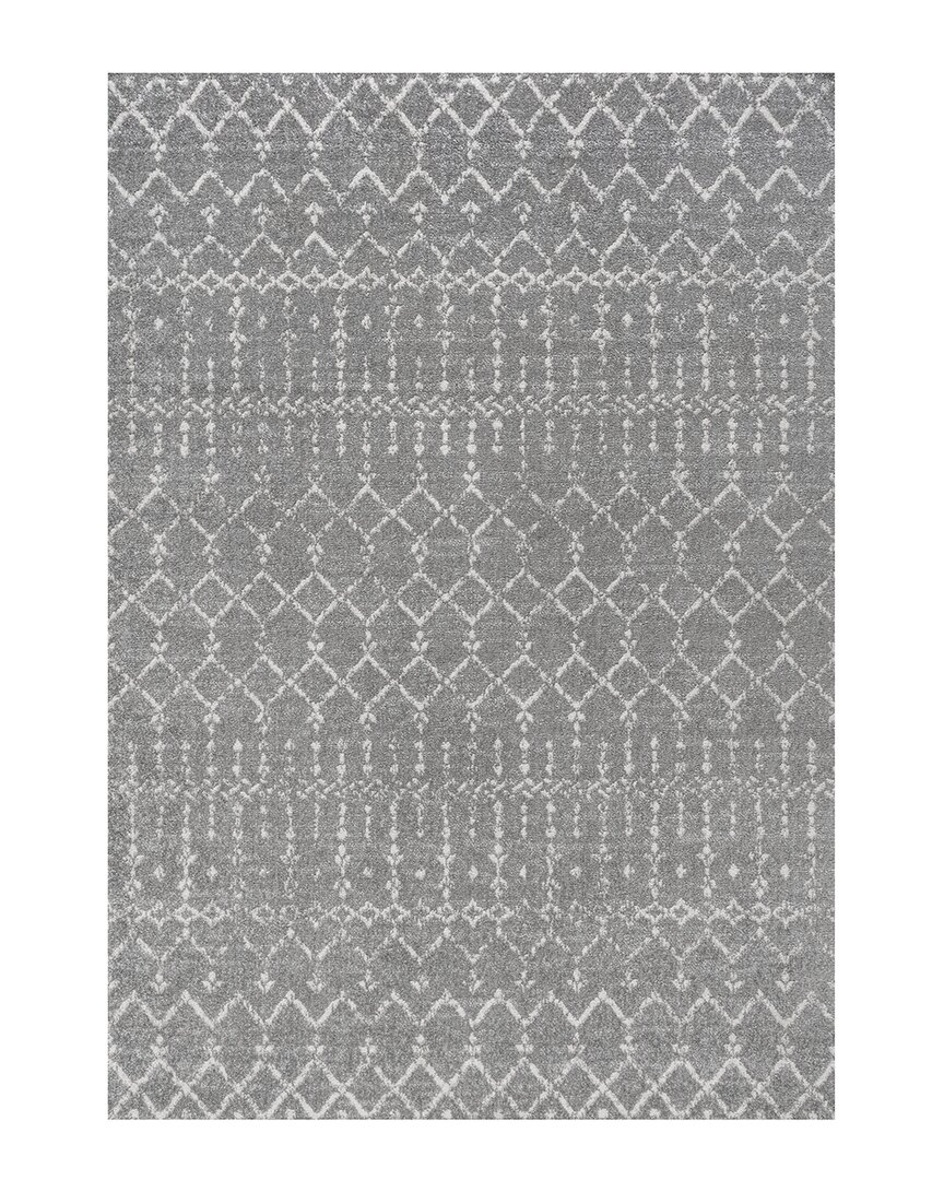 Jonathan Y Moroccan Hype Boho Vintage Diamond Area Rug In Gray