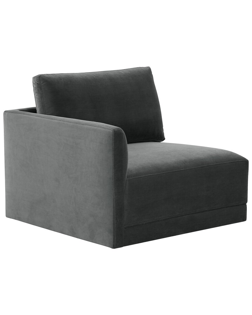 Tov Furniture Willow Laf Corner Chair In Charcoal