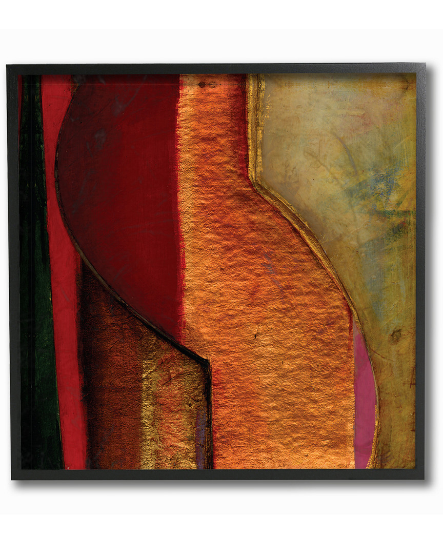 Stupell Modern Zig Zag Russet By Matthew Finger Framed Art