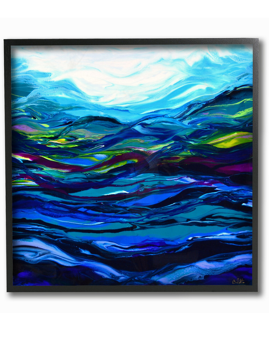 Stupell Acrylic Resin Waves Under Water Ripples Abstract By Barbara Bilotta Framed Art